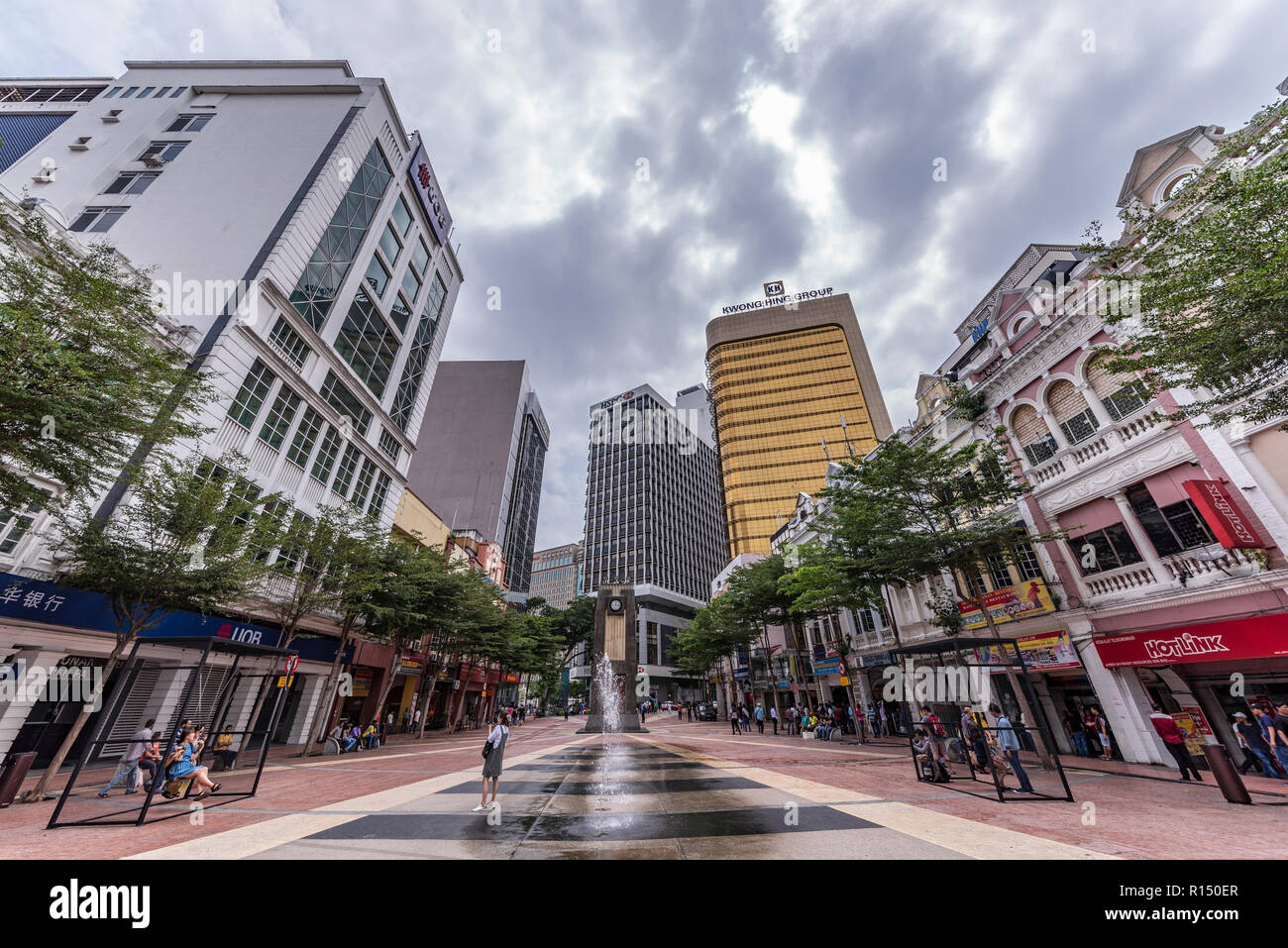 KUALA LUMPUR, Malesia - 22 luglio: si tratta di Medan Pasar, conosciuta anche come piazza del mercato vecchio di una strada dello shopping nella zona del centro cittadino sulla luglio 22, 2018 in Kual Foto Stock