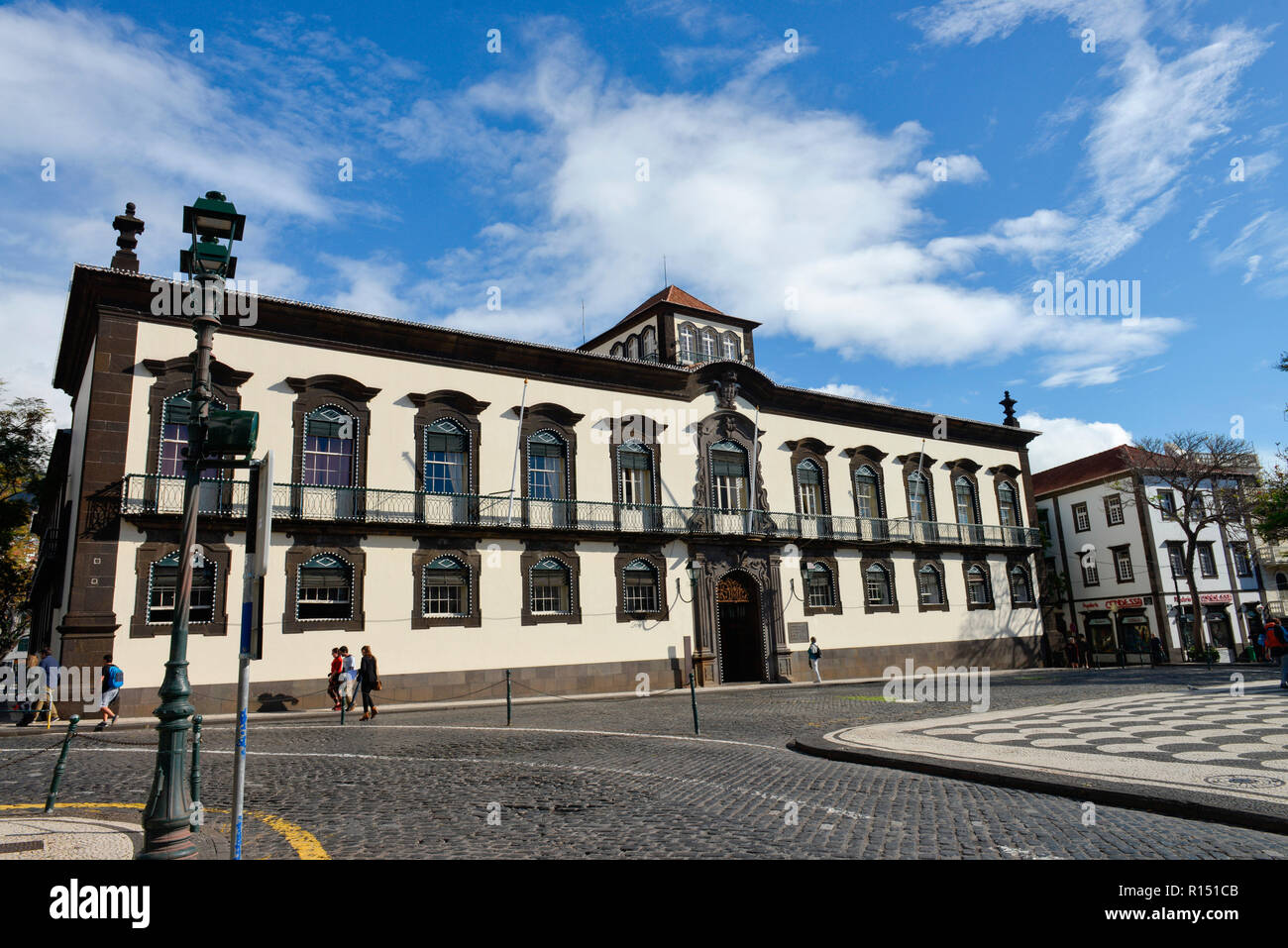 Il Rathaus, Praca do Municipio, Funchal, Madeira, Portogallo Foto Stock