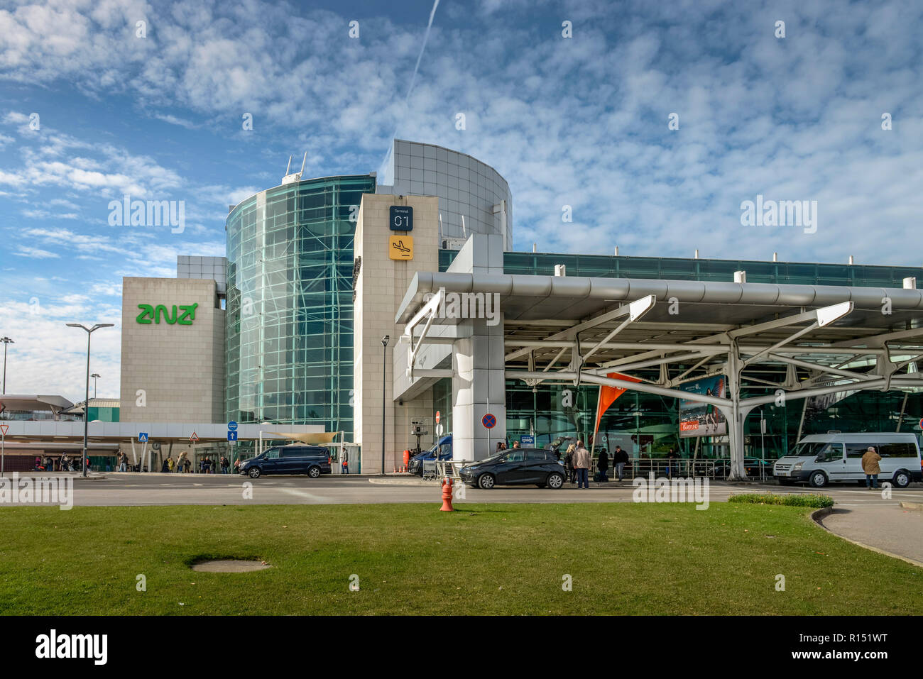 Internationaler Flughafen, Lisbona, Portogallo Foto Stock