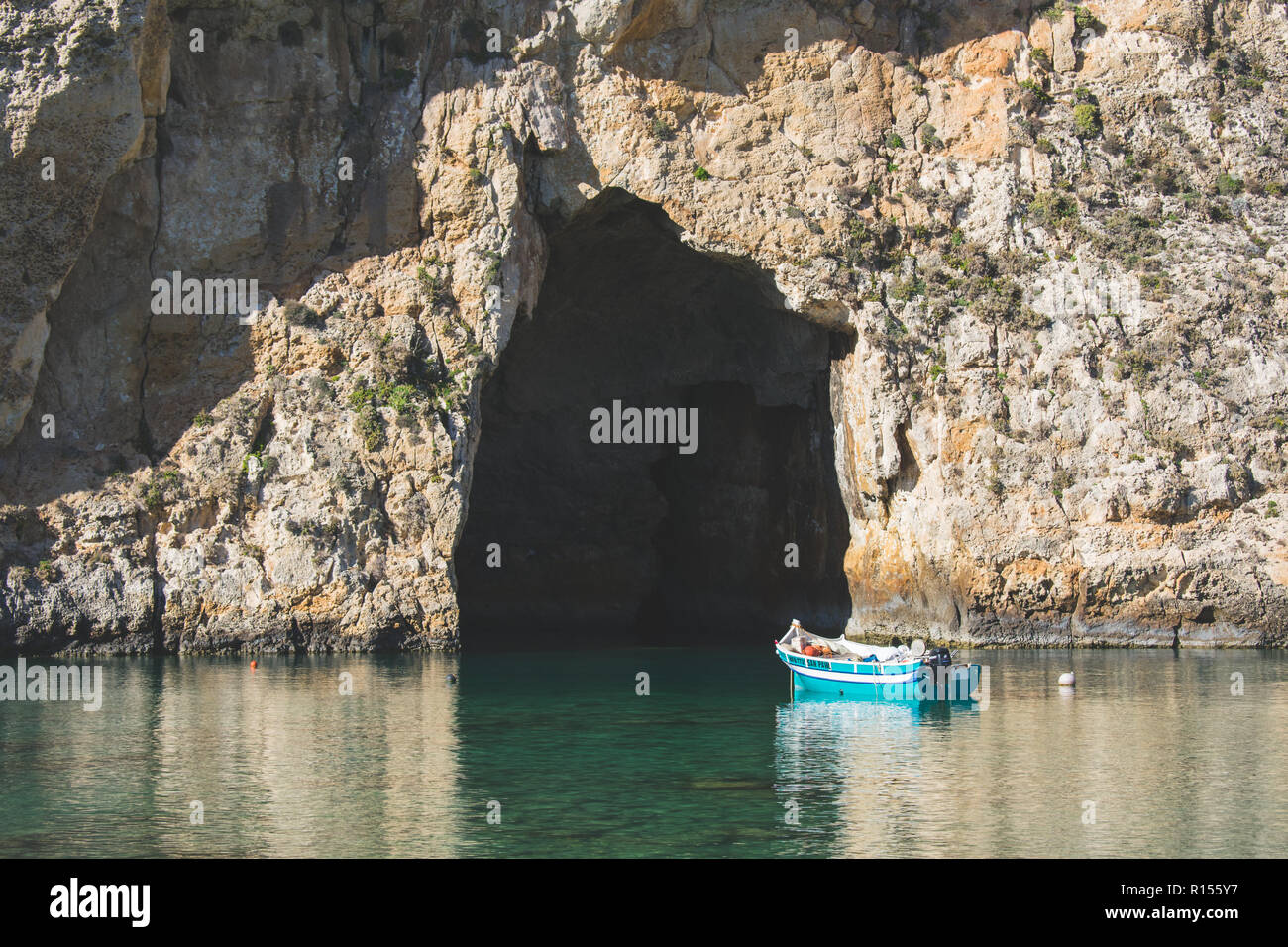 Mare interno a San Lawrenz, Gozo, Malta Foto Stock