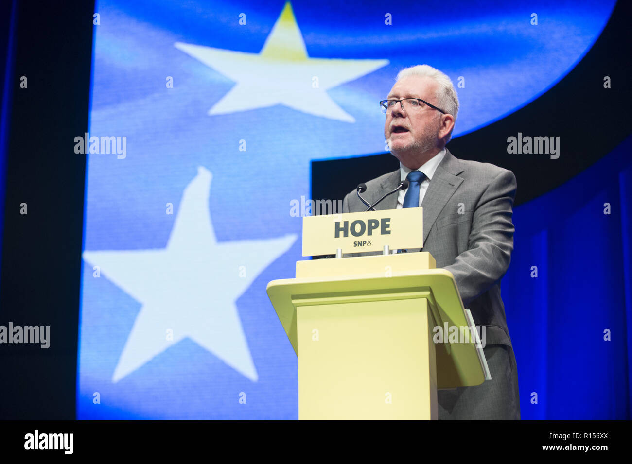 Giorno 3 presso il Partito nazionale scozzese tenere la loro conferenza annuale nel SEC in Glasgow. Dotato di: Michael Russell dove: Glasgow, Regno Unito quando: 09 Ott 2018 Credit: Euan ciliegio/WENN Foto Stock