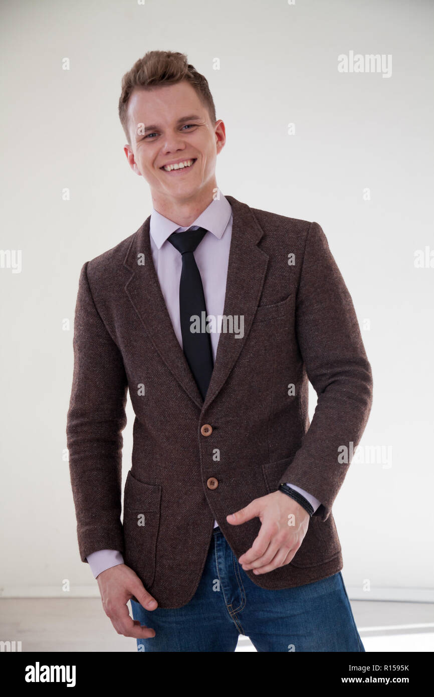 Ufficio uomo in un business suit Ritratto aziendale Foto Stock