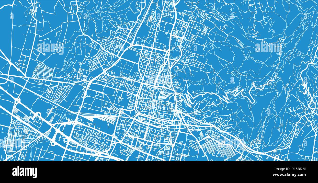 Vettore urbano mappa della città di Brescia, Italia Immagine e ...