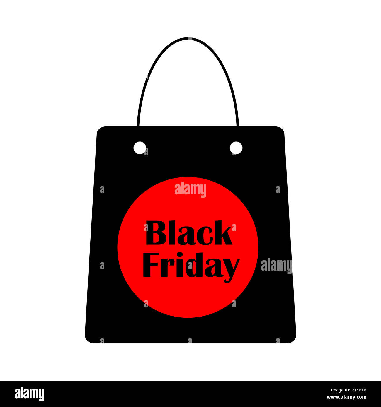 Venerdì nero vendita e shopping bag sfondo. Foto Stock