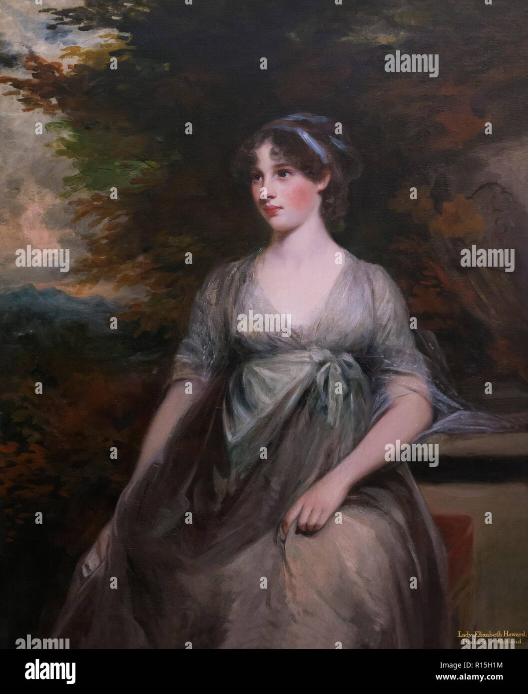 Signora Elizabeth Howard, quinta Duchessa di Rutland, John Hoppner, 1798, Lady Lever Art Gallery, Port Sunlight, Liverpool, in Inghilterra, Regno Unito, Europa Foto Stock