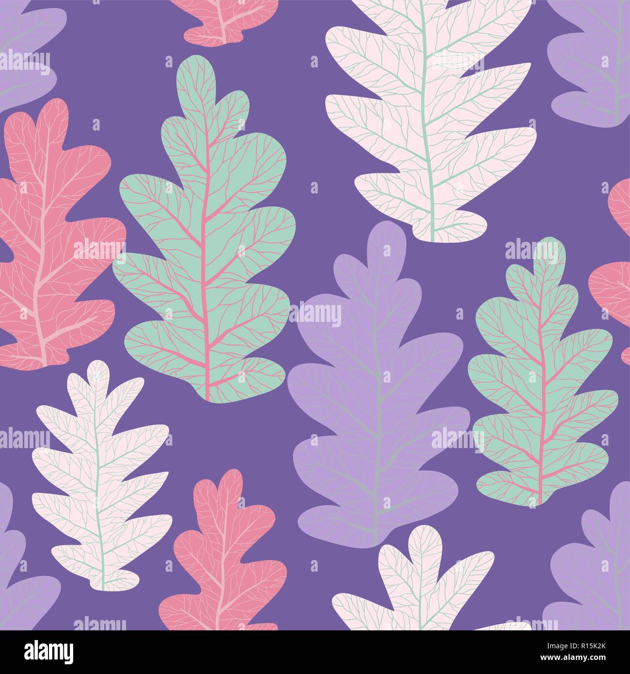 Lascia la natura del modello senza giunture Illustrazione Vettoriale