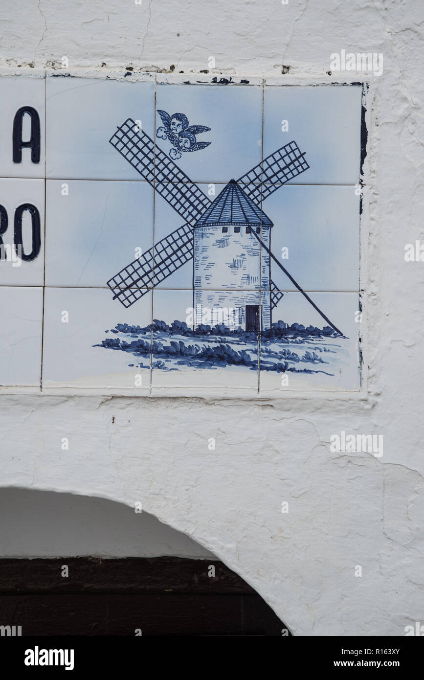 Campo de Criptana, Castilla-la Mancha, in Spagna, novembre 2018 Foto Stock