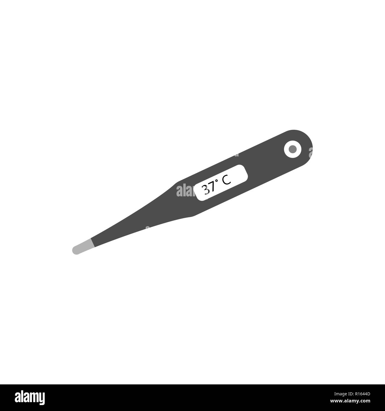 Termometro medico icona. Illustrazione Vettoriale, design piatto. Illustrazione Vettoriale