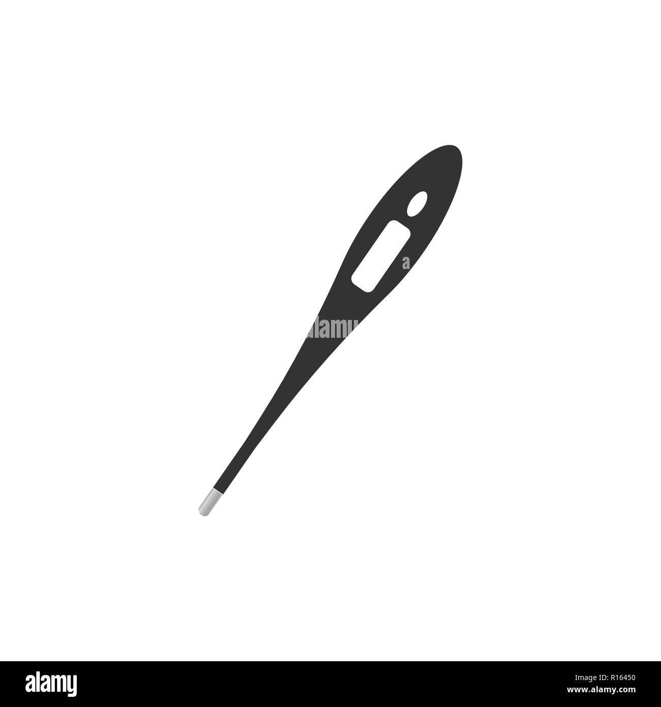 Termometro medico icona. Illustrazione Vettoriale, design piatto. Illustrazione Vettoriale