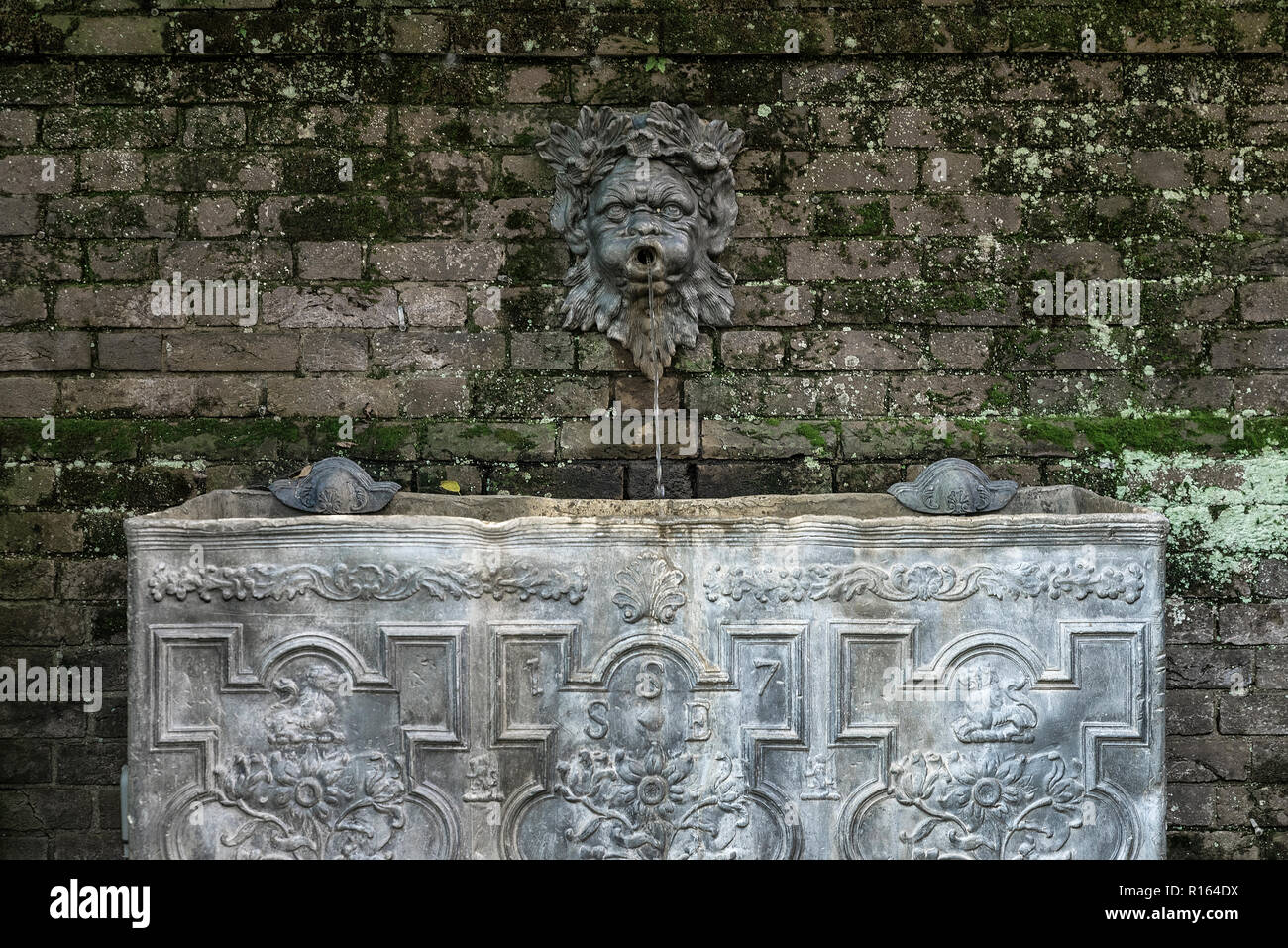 Giardino antico fontanile, Mt. Centro di Cuba, Delaware, Stati Uniti d'America. Foto Stock