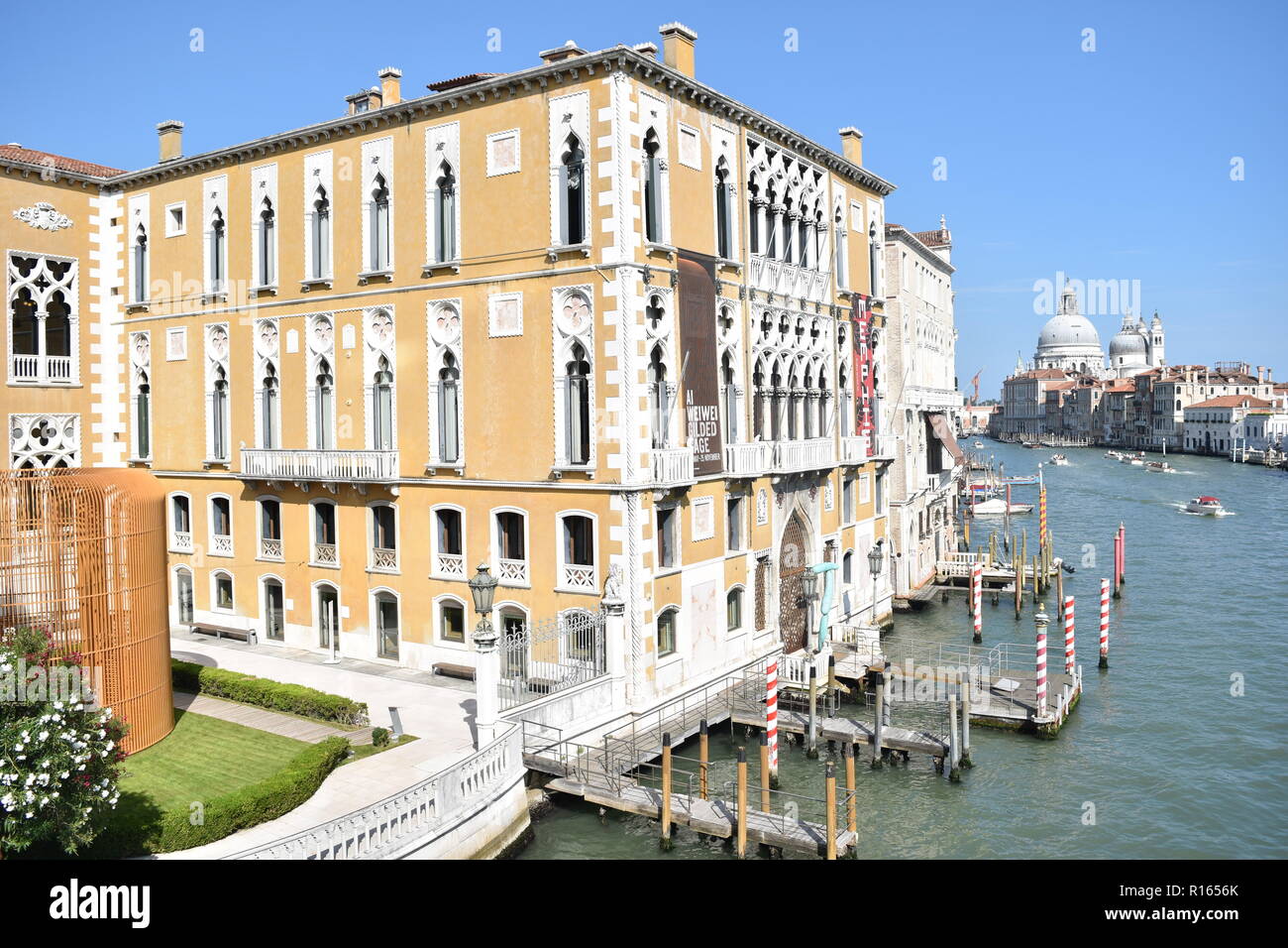 Palazzo Cavali-Franchetti sul Canal Grande Foto Stock