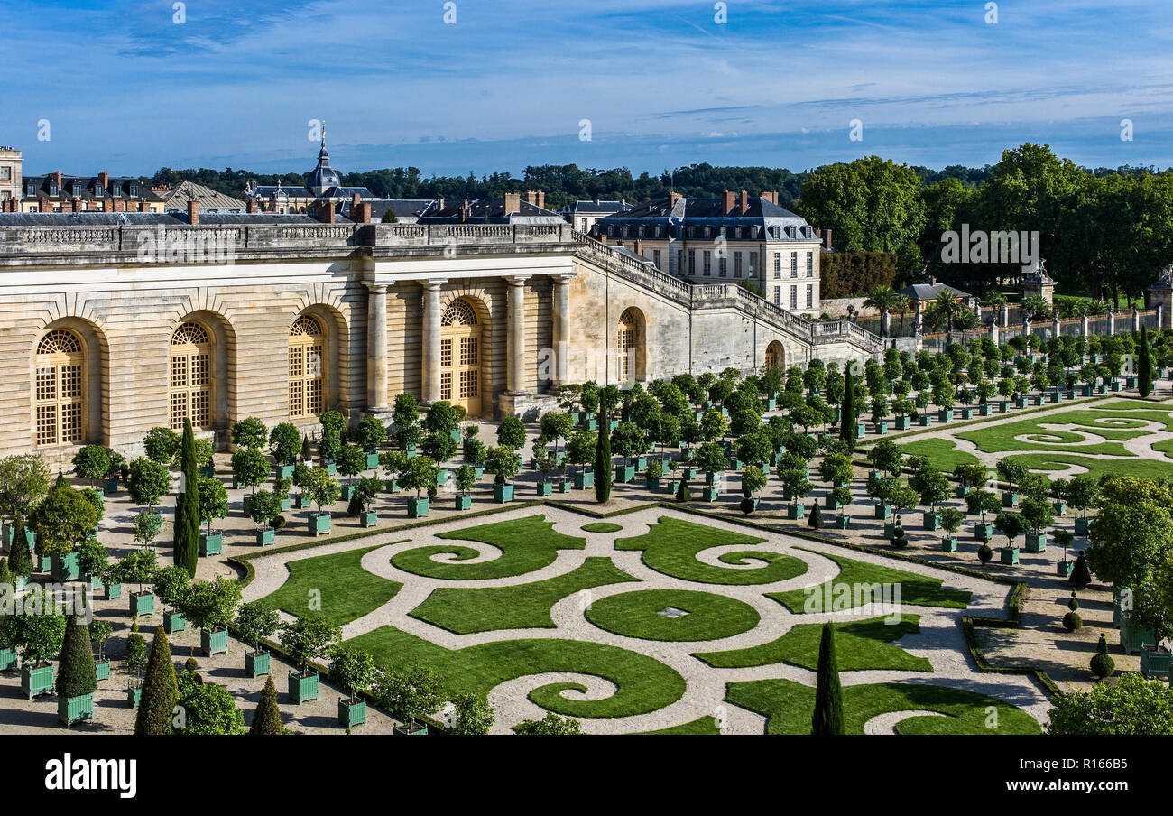 Parigi, i Giardini della Reggia di Versailles Foto stock - Alamy