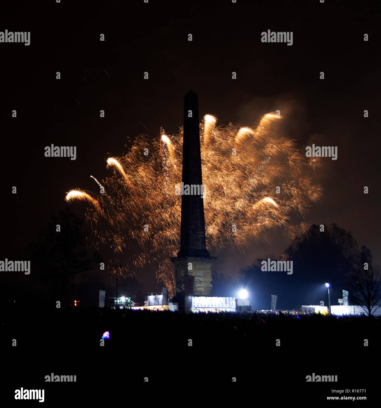 Glasgow Green opere antincendio Foto Stock