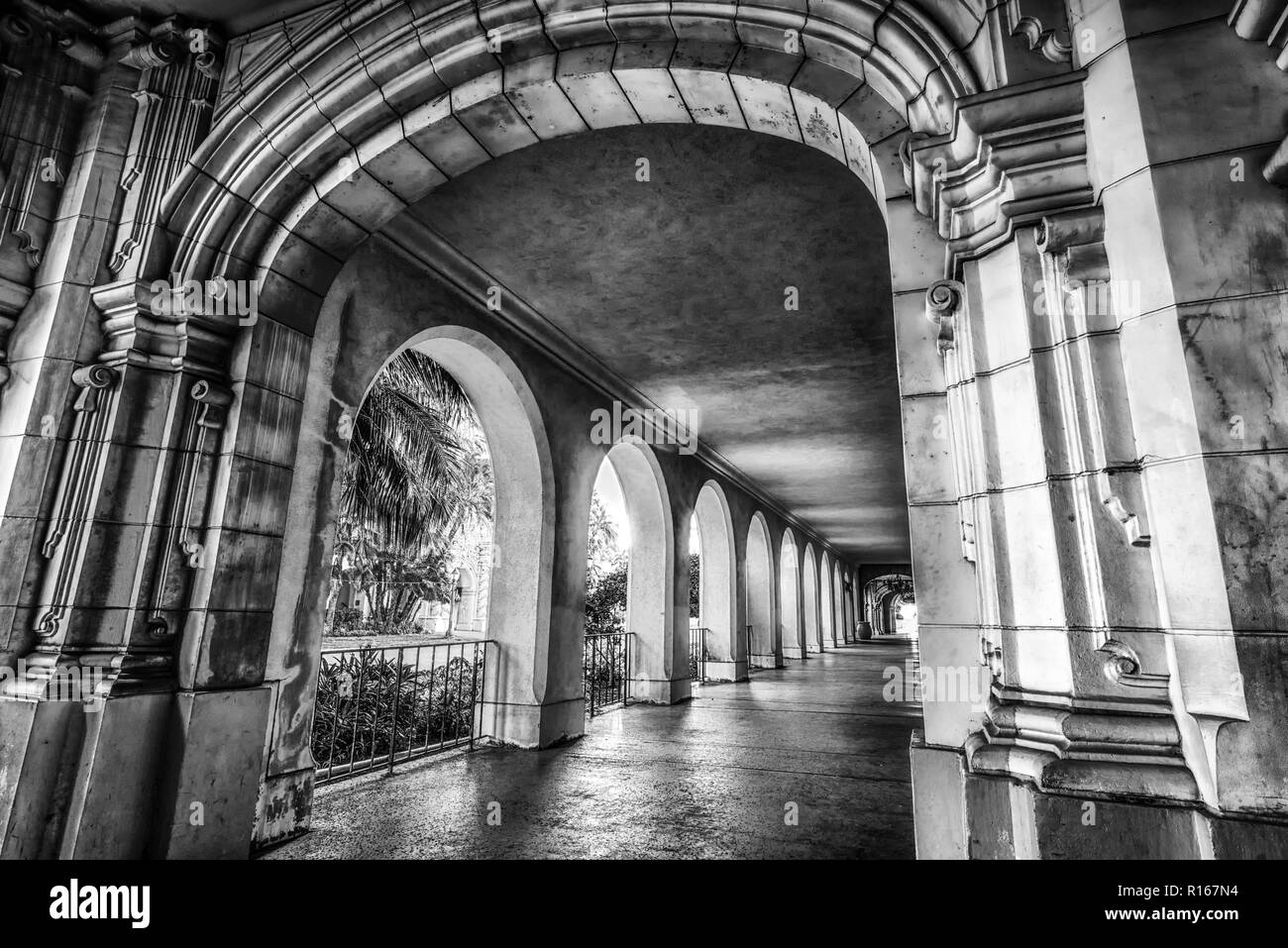 San Diego, California, Stati Uniti d'America. Ornati in architettura al Balboa Park. Foto Stock