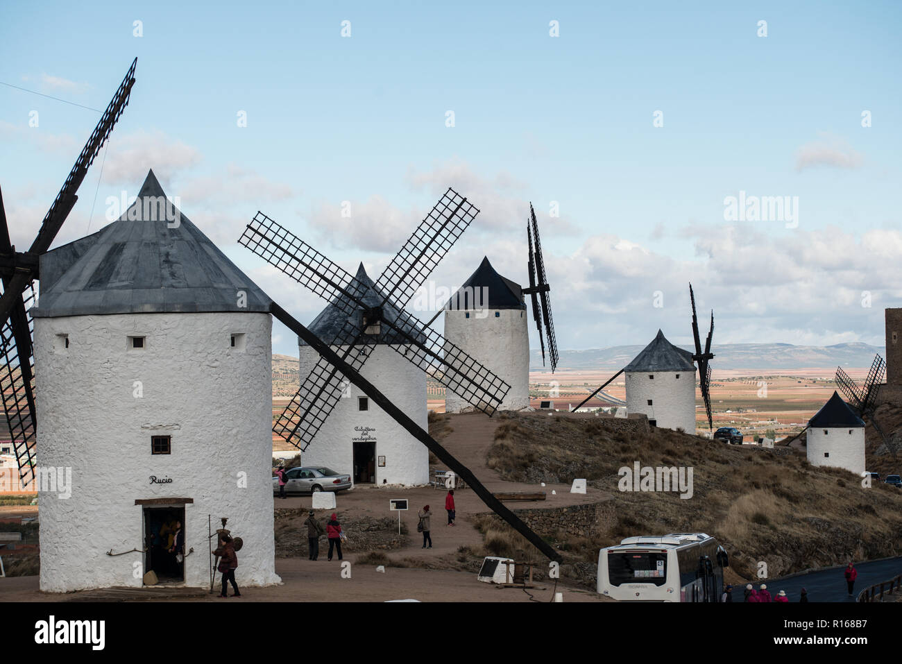 Consuegra, Castilla la Mancha, in Spagna, novembre 2018 Foto Stock