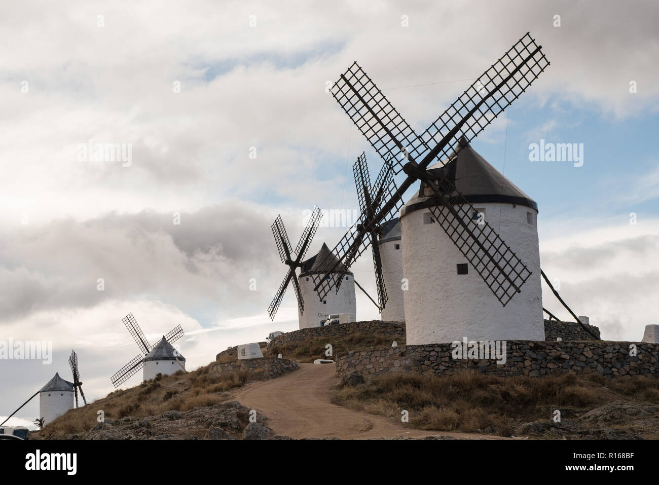 Consuegra, Castilla la Mancha, in Spagna, novembre 2018 Foto Stock