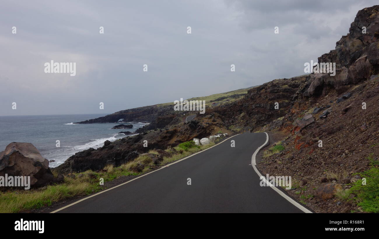 L'altra strada di Hana, Maui Foto Stock