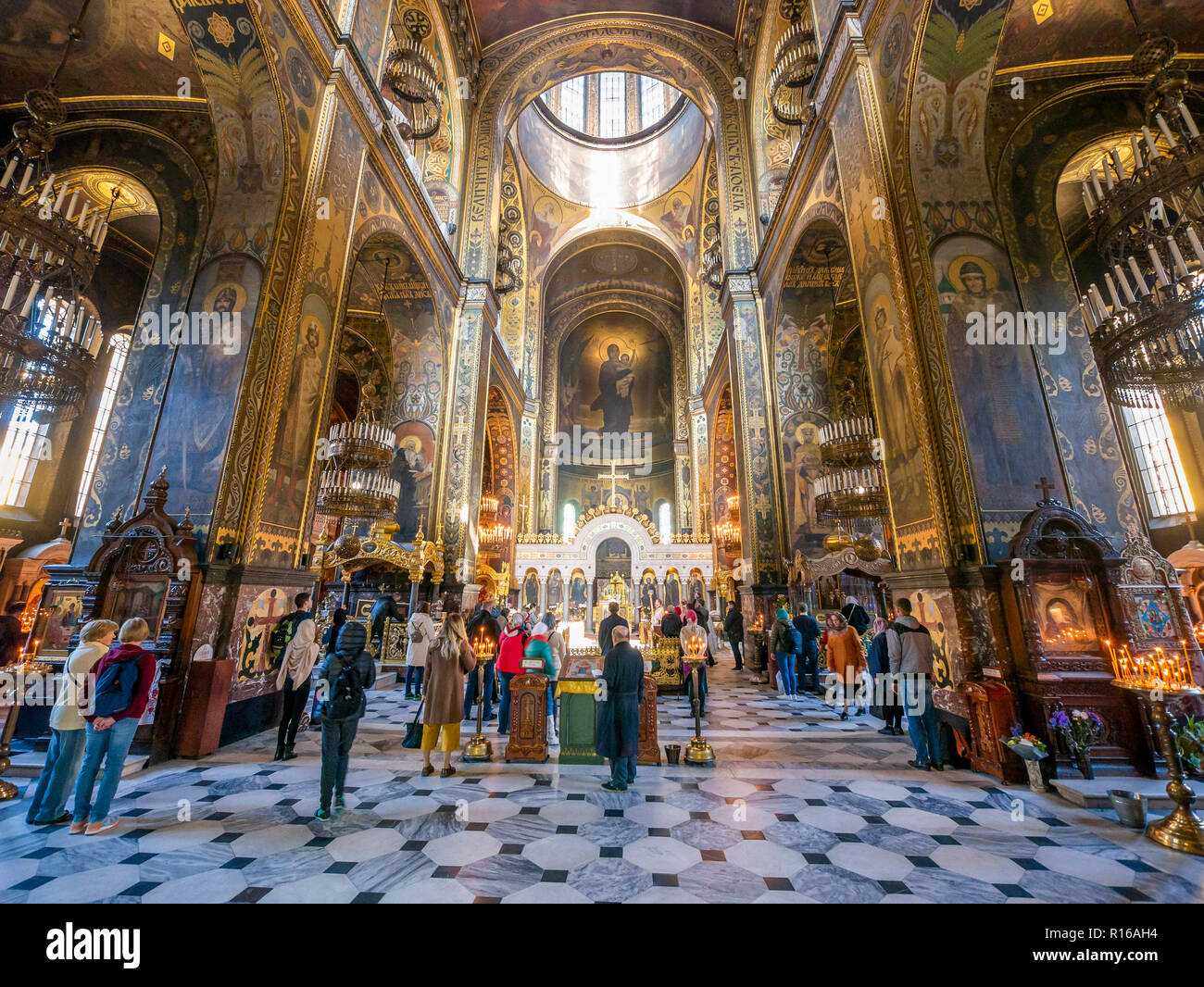 Vladimir Cathedral, Kiev, Oblast di Kiev, Ucraina Foto Stock