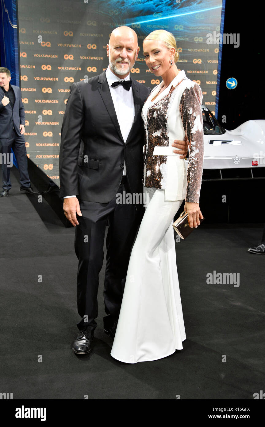 Rainer Schaller e Christiane Schikorsky frequentando il ventesimo GQ Uomini del premio di anno in Komische Oper il 8 novembre 2018 a Berlino, Germania. Foto Stock