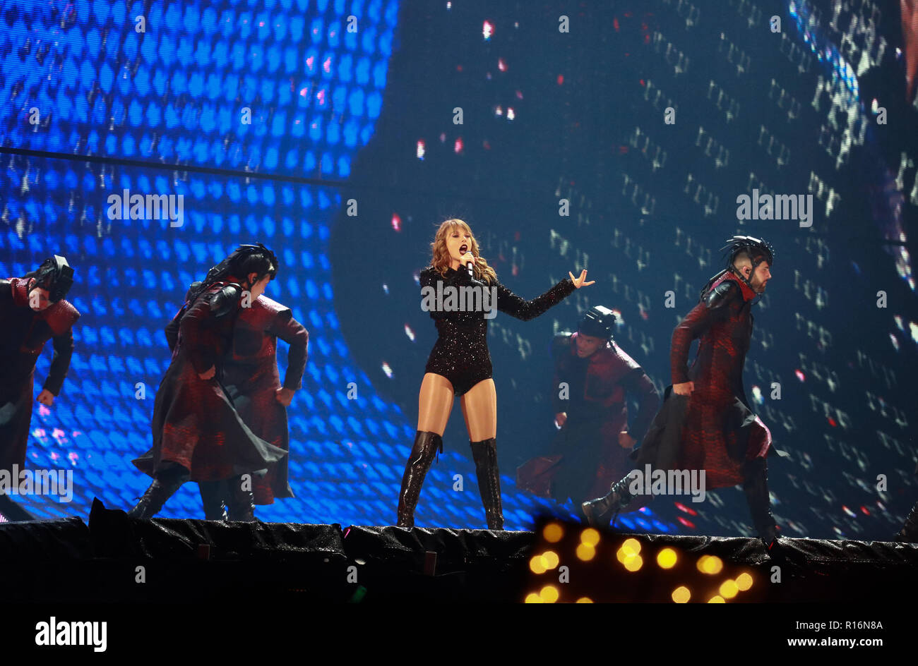 Auckland, Nuova Zelanda. Il 9 novembre 2018. AUCKLAND, NUOVA ZELANDA - novembre 09: Taylor Swift esegue a Mt Smart Stadium il 9 novembre 2018 a Auckland, Nuova Zelanda. Foto: Norrie Montgomery/imageSPACE/MediaPunch Credito: MediaPunch Inc/Alamy Live News Foto Stock