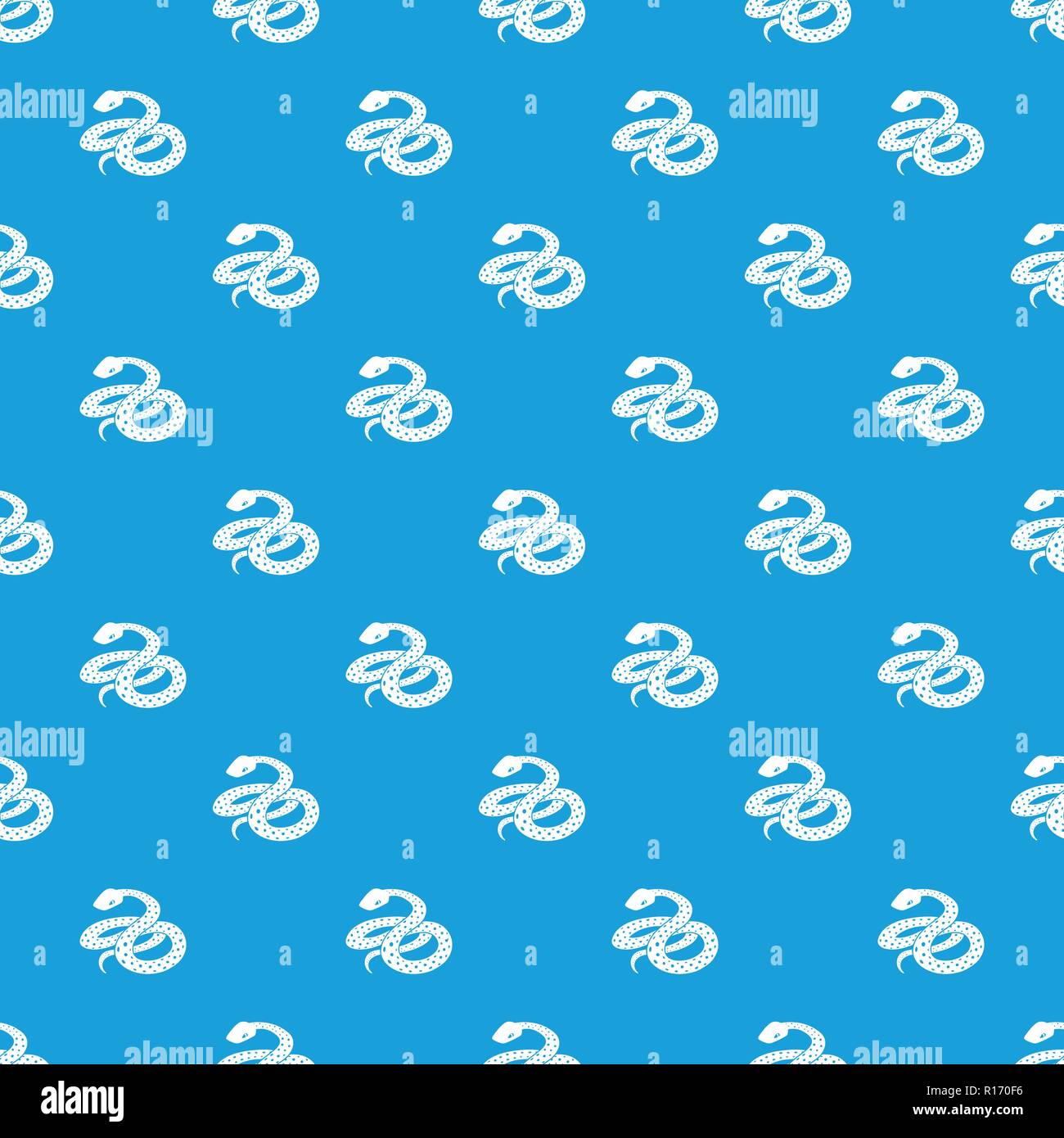 Messicano pattern kingsnake vettore blu senza giunture Illustrazione Vettoriale