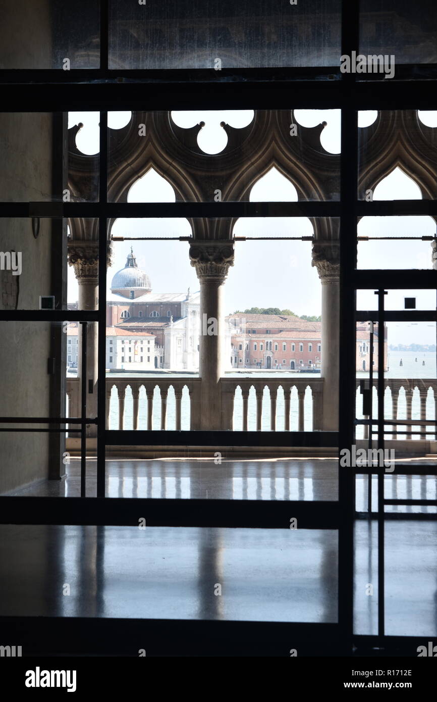 Immagine dentro il Palazzo del Doge di Venezia Foto Stock