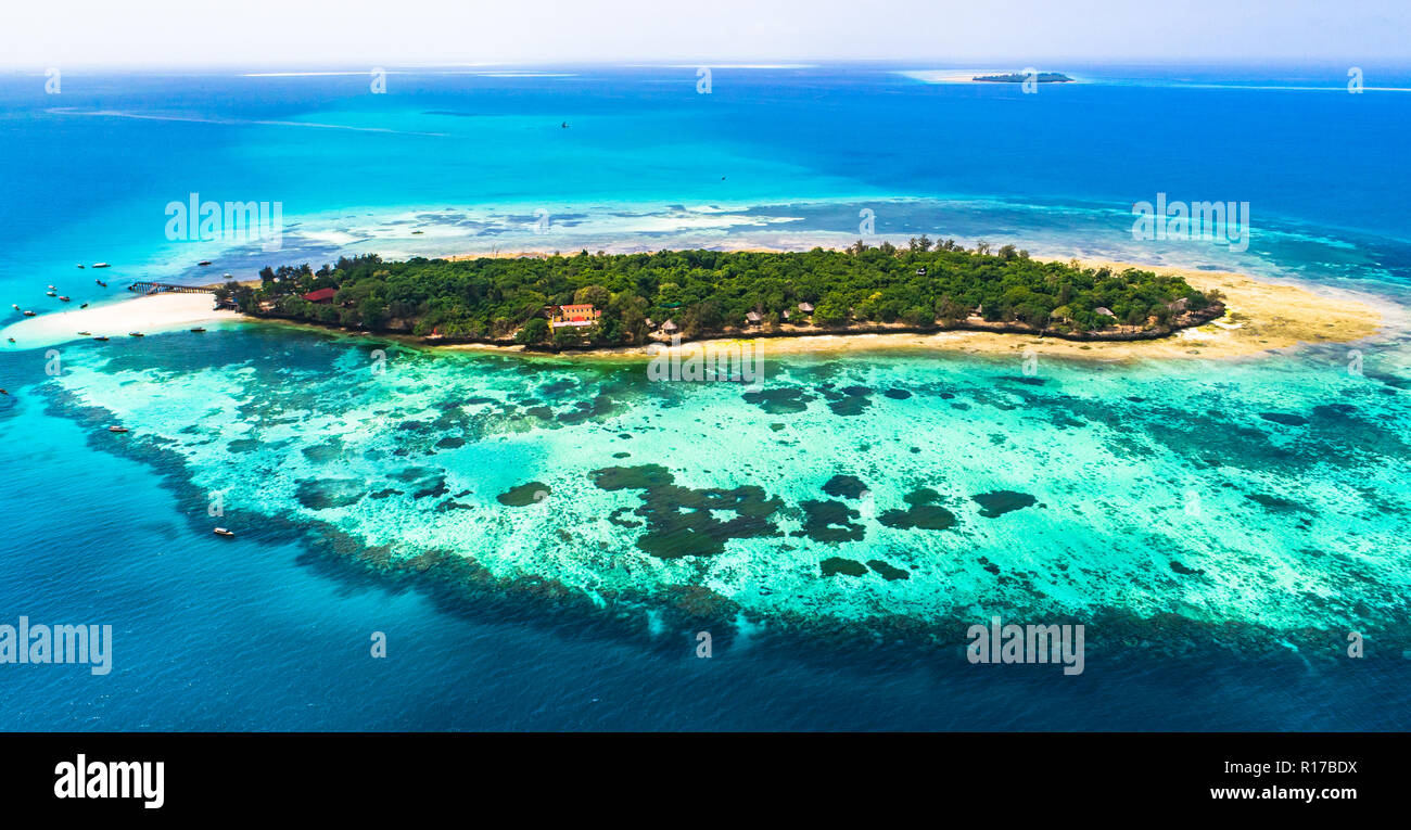 Isola prigione. Zanzibar, Tanzania. Foto Stock