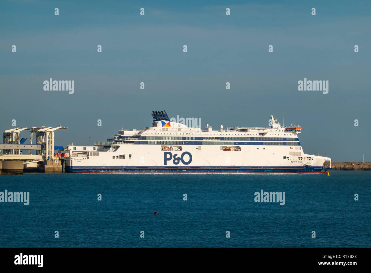 Spirito di Gran Bretagna,P&O,Cross Channel Ferry,Dover,Kent,l'Inghilterra,UK Foto Stock