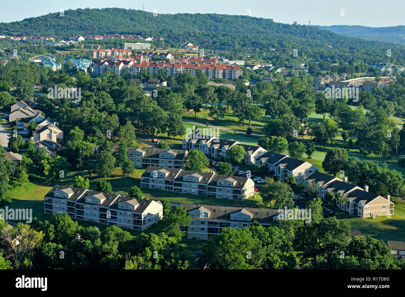 Sviluppi suburbana vicino a Branson, Table Rock State Park di Branson, Missouri, Stati Uniti d'America Foto Stock