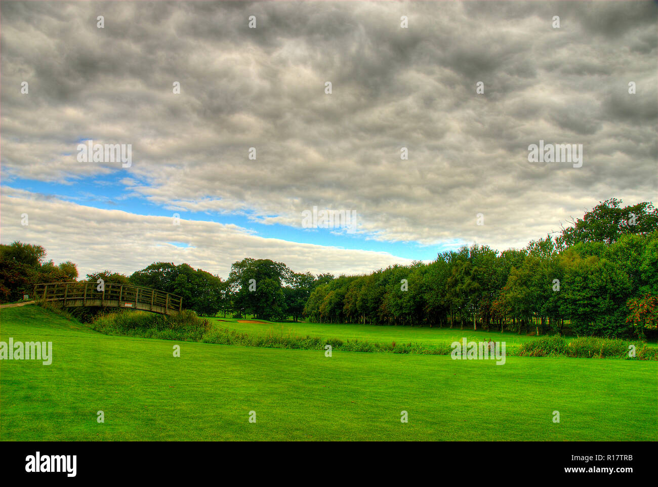 Campo da golf in North Yorkshire, Regno Unito Foto Stock