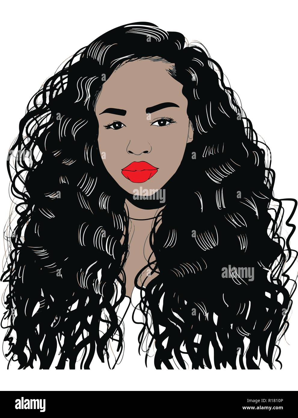 Questo sono africani donna americana, pregando Dio, vita quoes Illustrazione Vettoriale