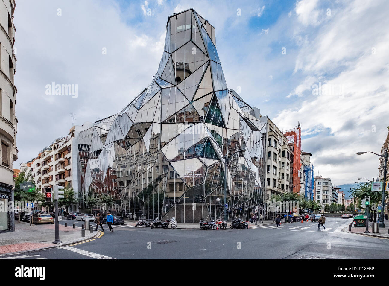 Bilbao, nuova architettura, Pais Vasco, Spagna Foto Stock