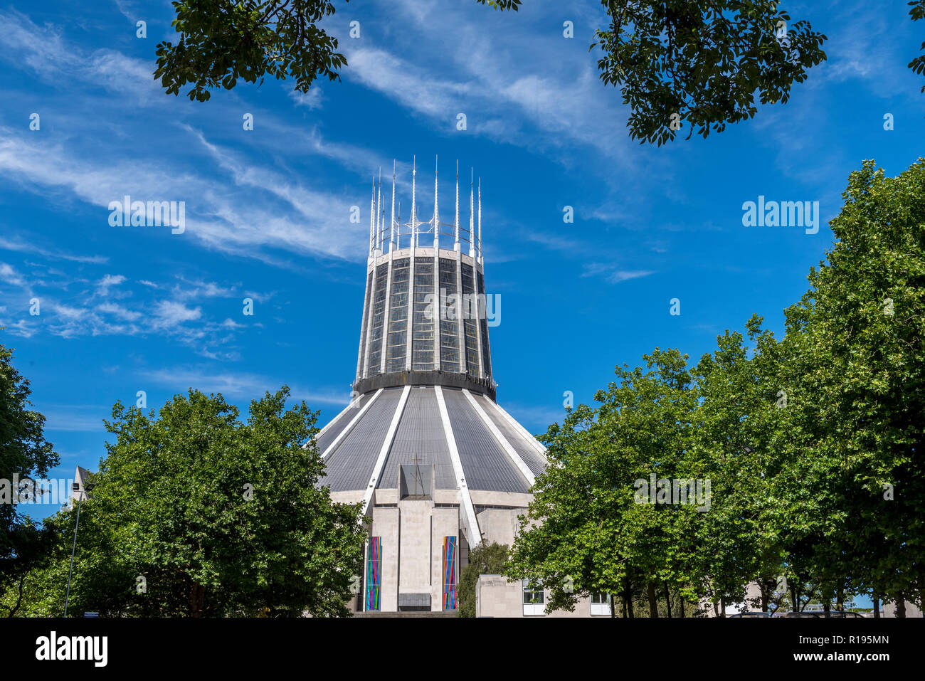 Liverpool Metropolitan Cattedrale di Cristo Re Foto Stock