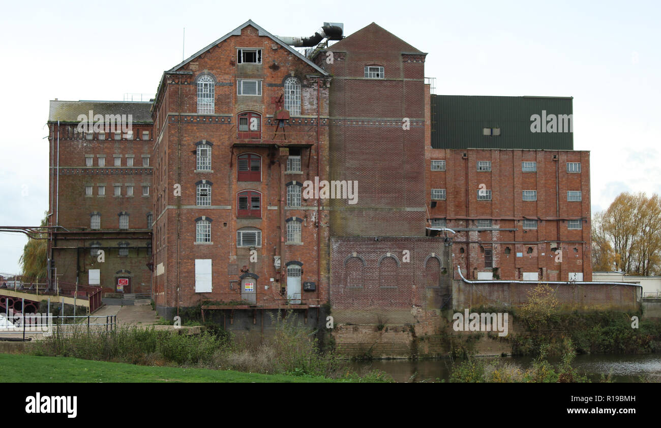 La guarigione del mulino di farina, Tewkesbury, Glos. Regno Unito Foto Stock