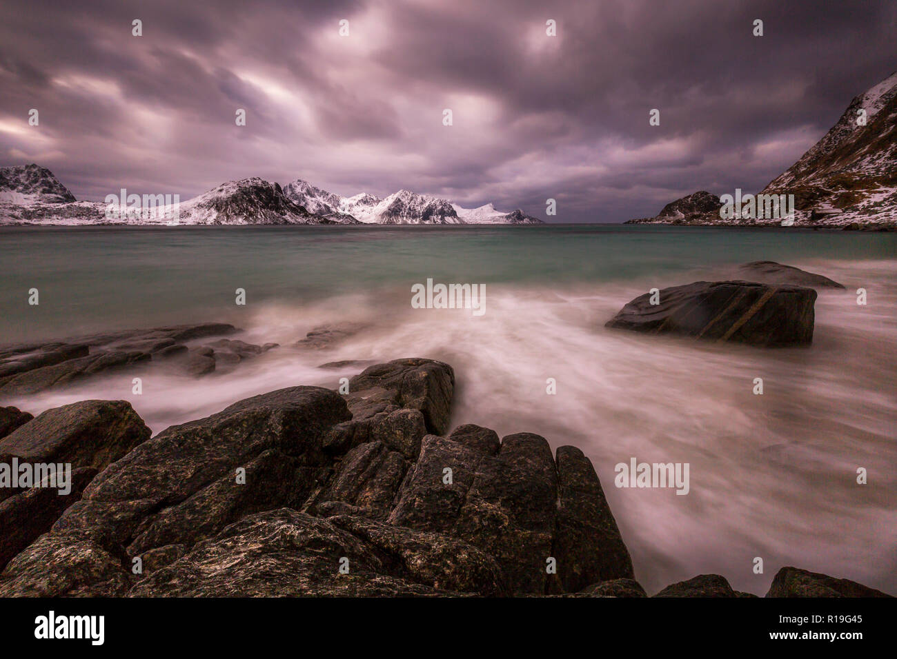 Viaggio nelle Isole Lofoten in Norvegia Foto Stock