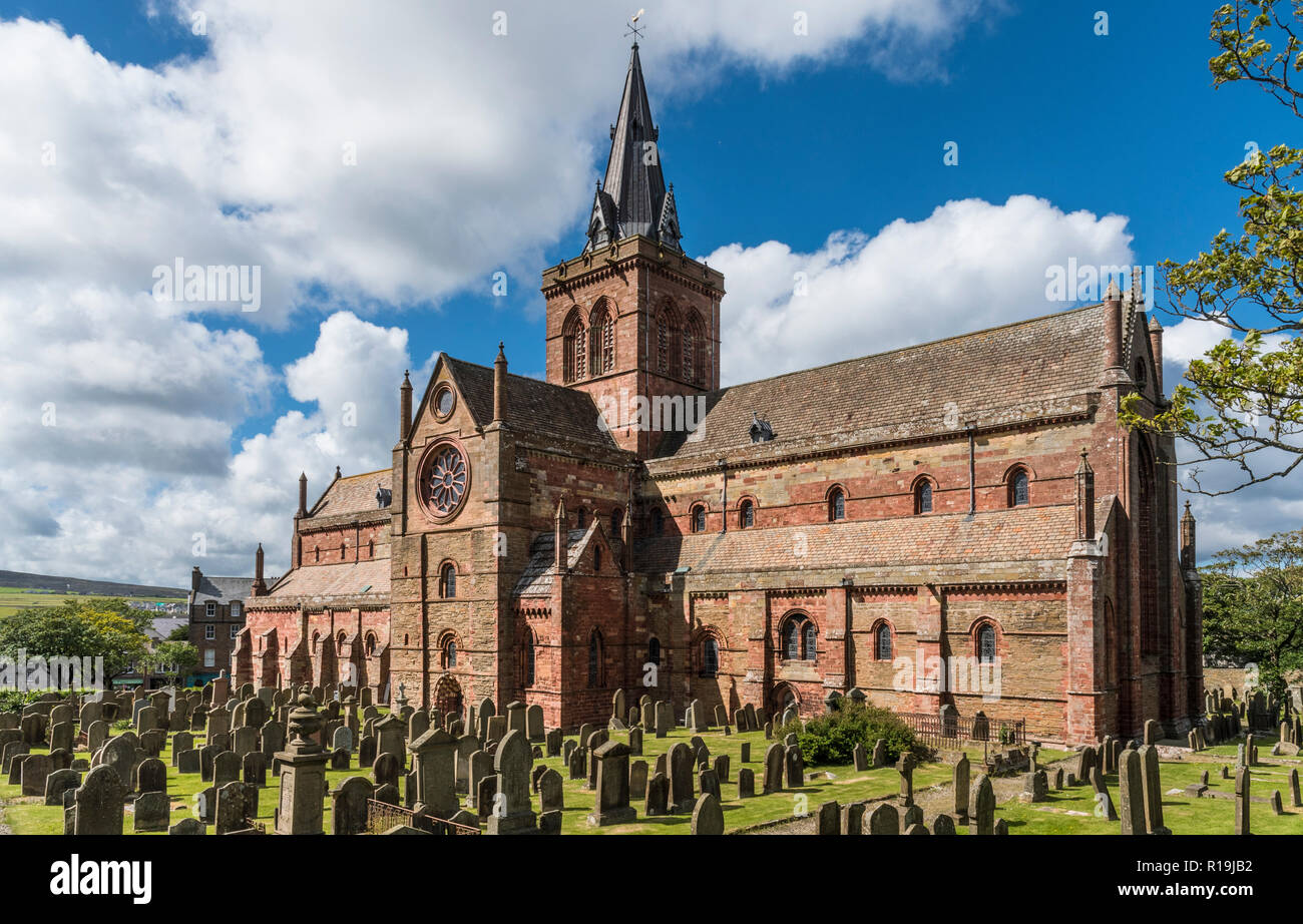 St Magnus Cathedral, orkney Foto Stock
