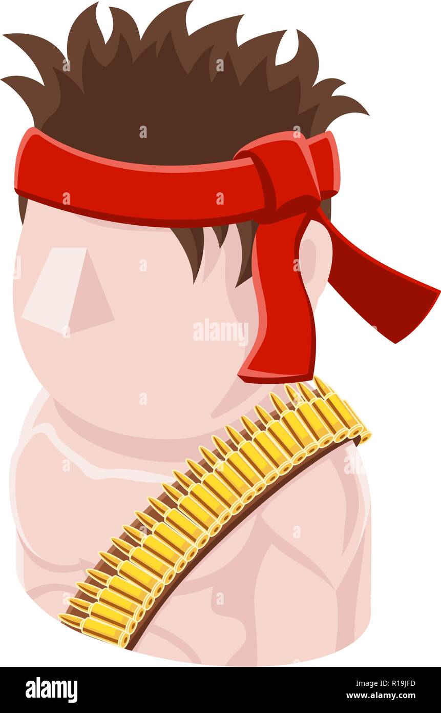Soldato uomo Avatar icona Persone Illustrazione Vettoriale