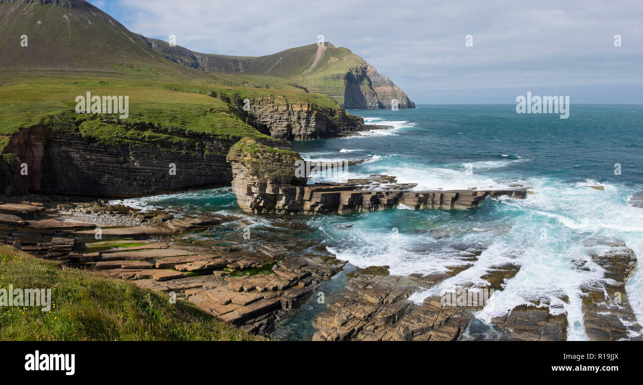 Rami Geo, punta nord di Hoy Foto Stock