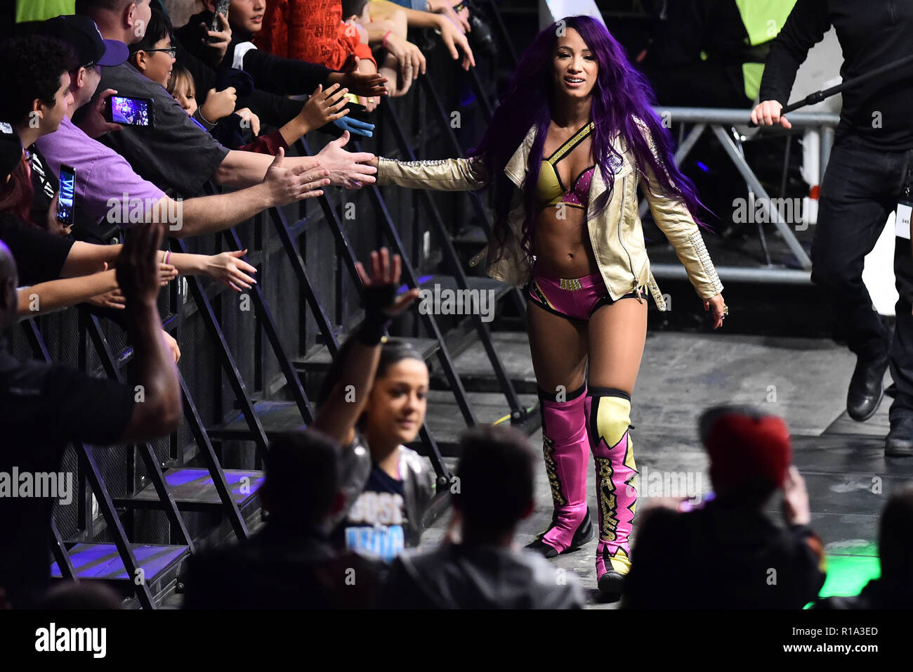 Roma, Italia. Xi Nov, 2018. Visualizza la WWE dal vivo presso il Palalottomatica-Rome 10-11-2018 nella foto Sasha banche Foto fotografo01 Credit: Indipendente Agenzia fotografica/Alamy Live News Foto Stock