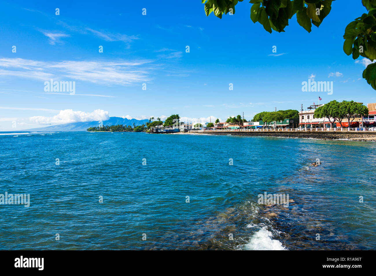 Front Street Lahaina, Maui, Hawaii Foto Stock