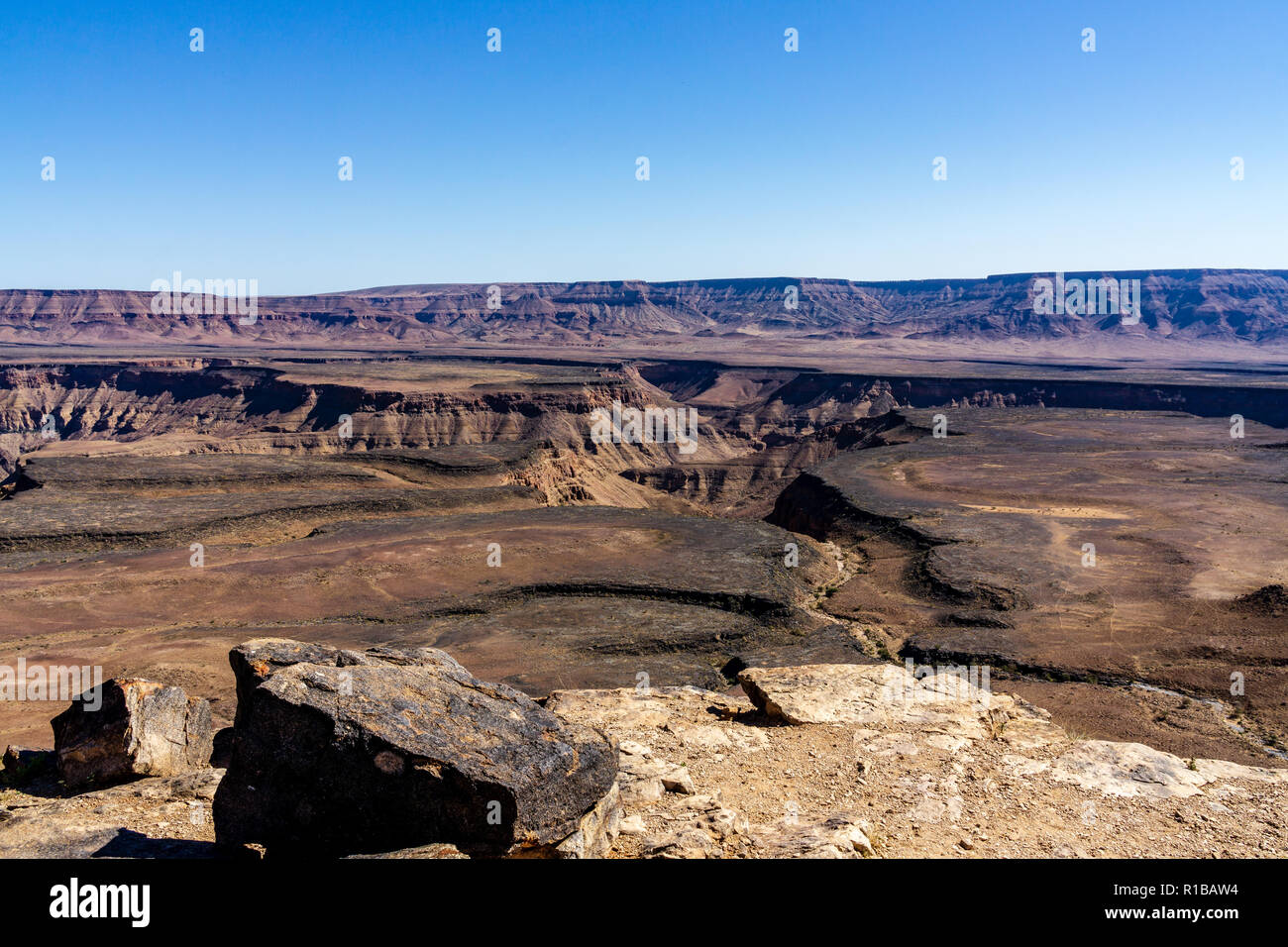 Paesaggio namibia fishriver canyon vista Foto Stock