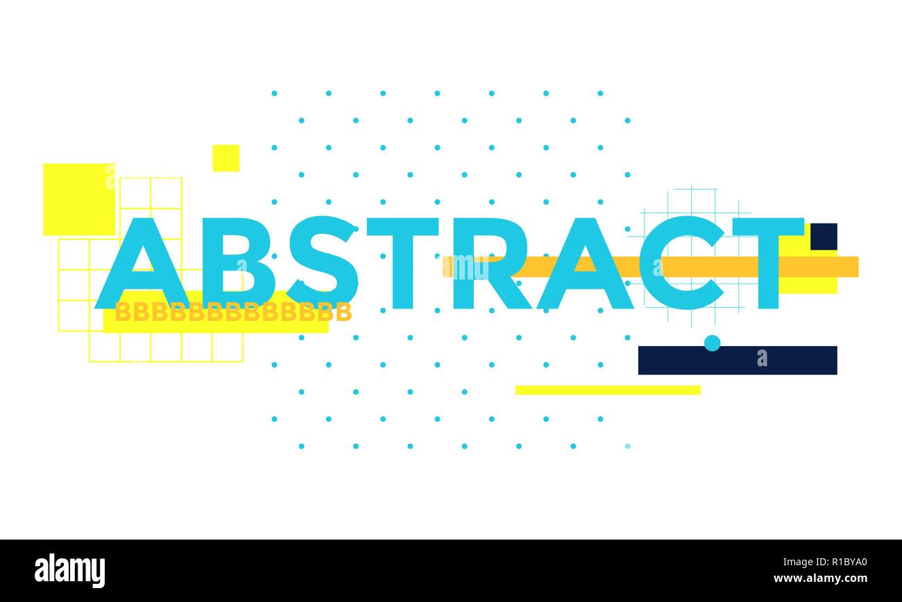 Spazio per il testo geometriche minime banner web design Illustrazione Vettoriale