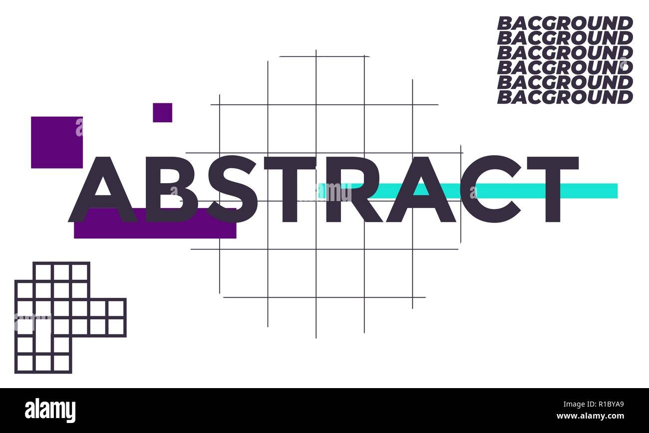 Spazio per il testo geometriche minime banner web design Illustrazione Vettoriale