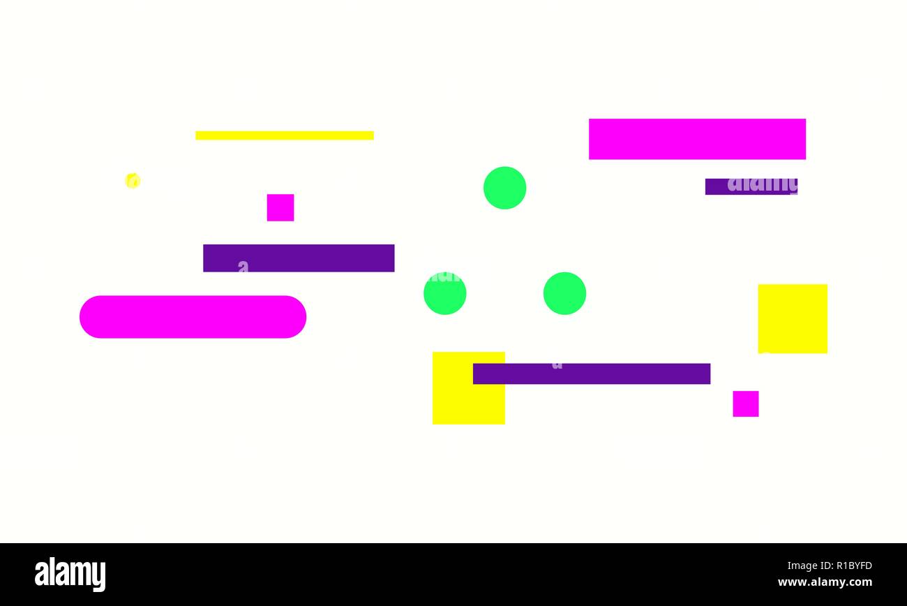 Spazio per il testo geometriche minime banner web design Illustrazione Vettoriale