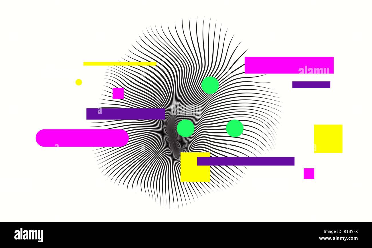 Spazio per il testo geometriche minime banner web design Illustrazione Vettoriale