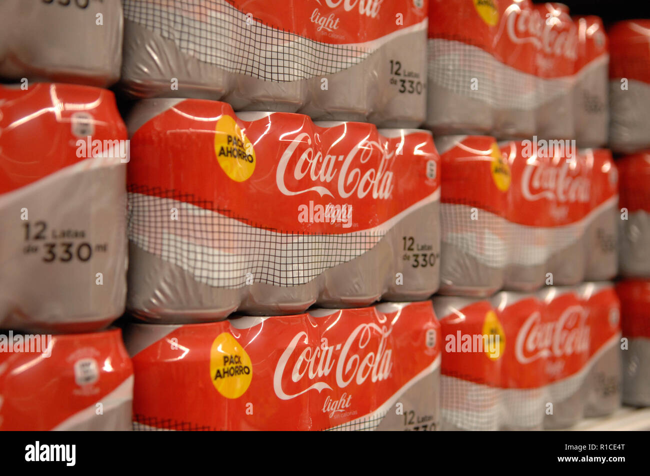 Confezioni di Coca Cola,coke,soda Foto Stock