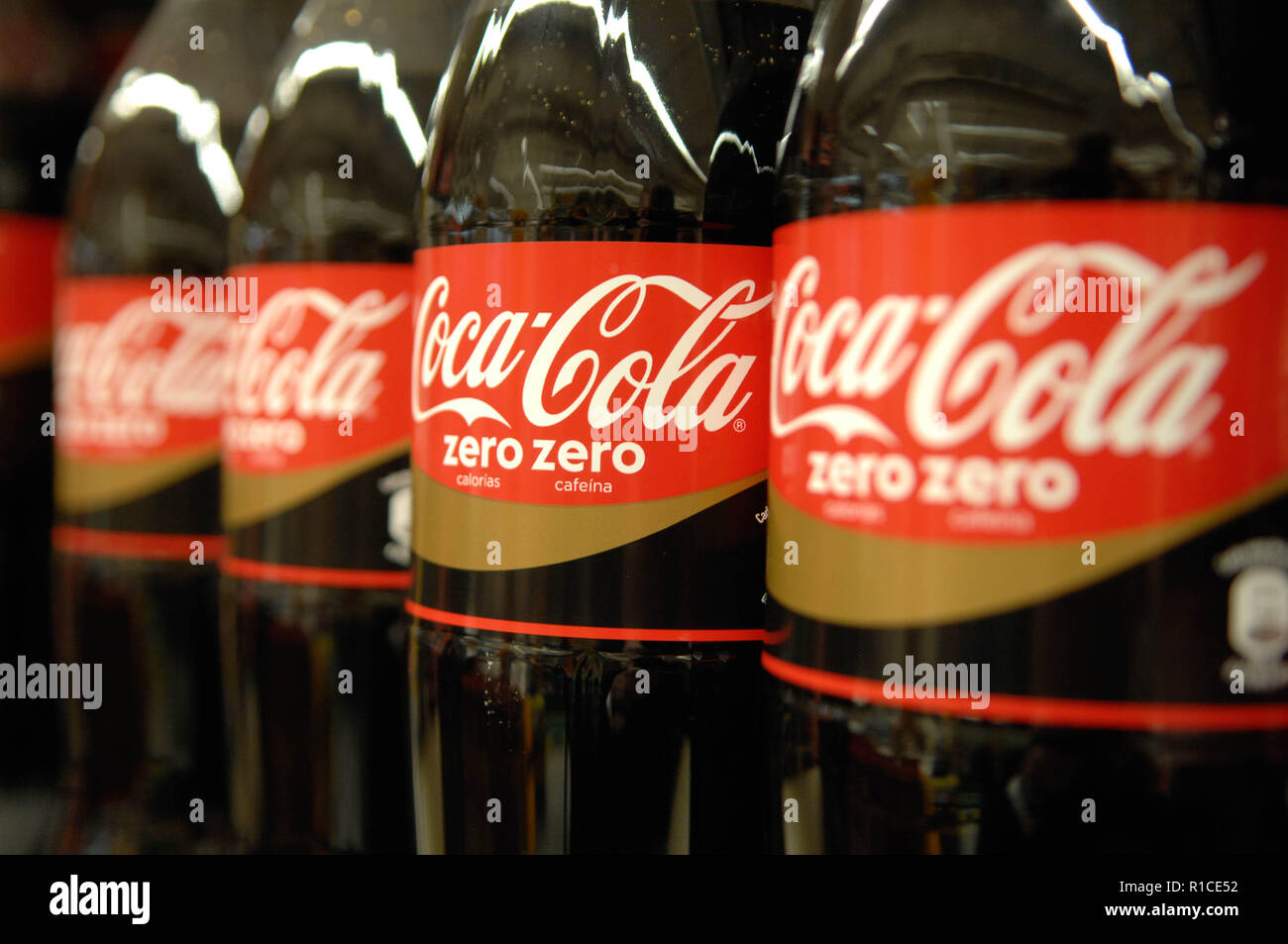 Bottiglie di Coca Cola,coke,soda Foto Stock