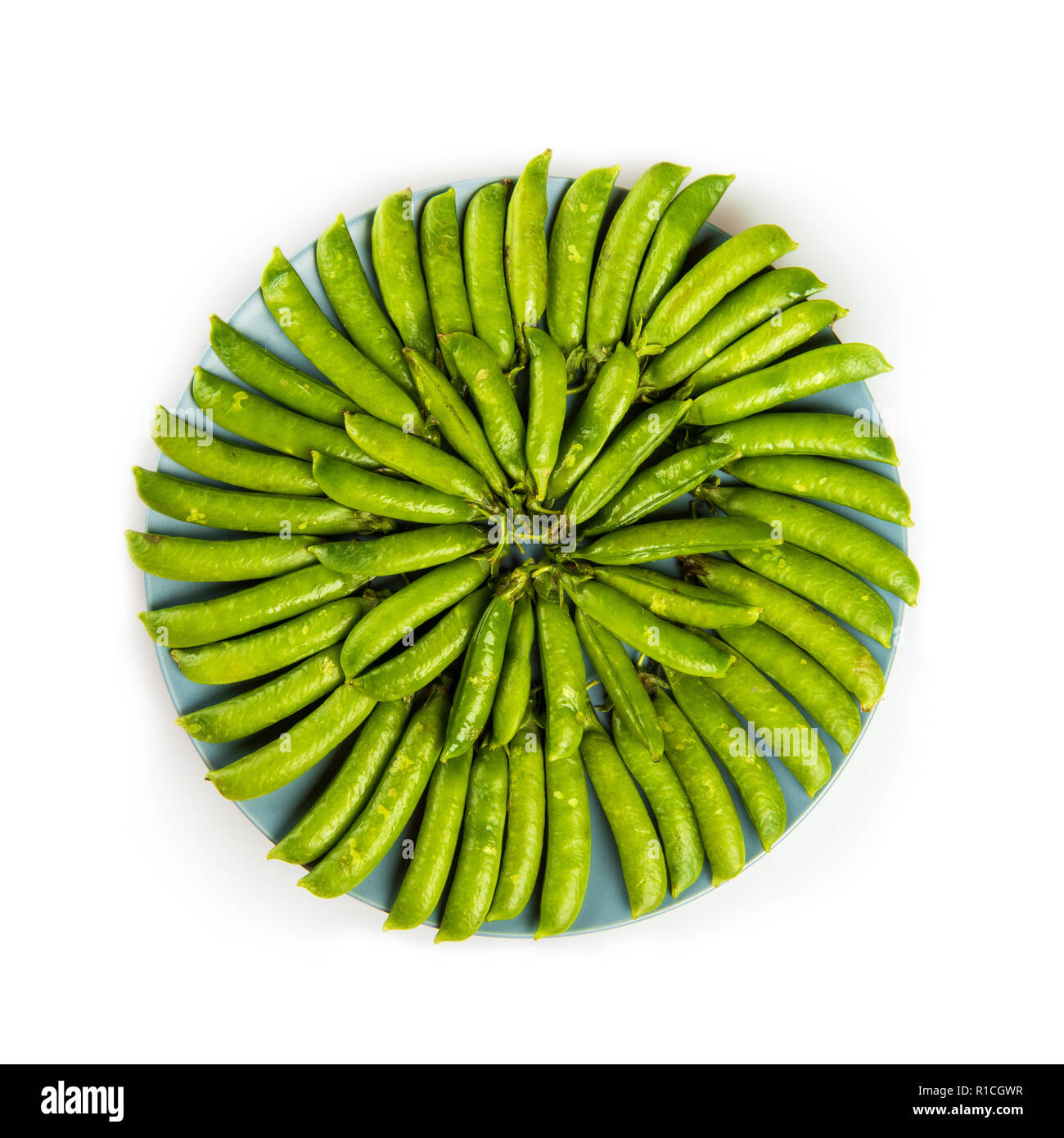 Piselli verdi sullo sfondo Foto Stock