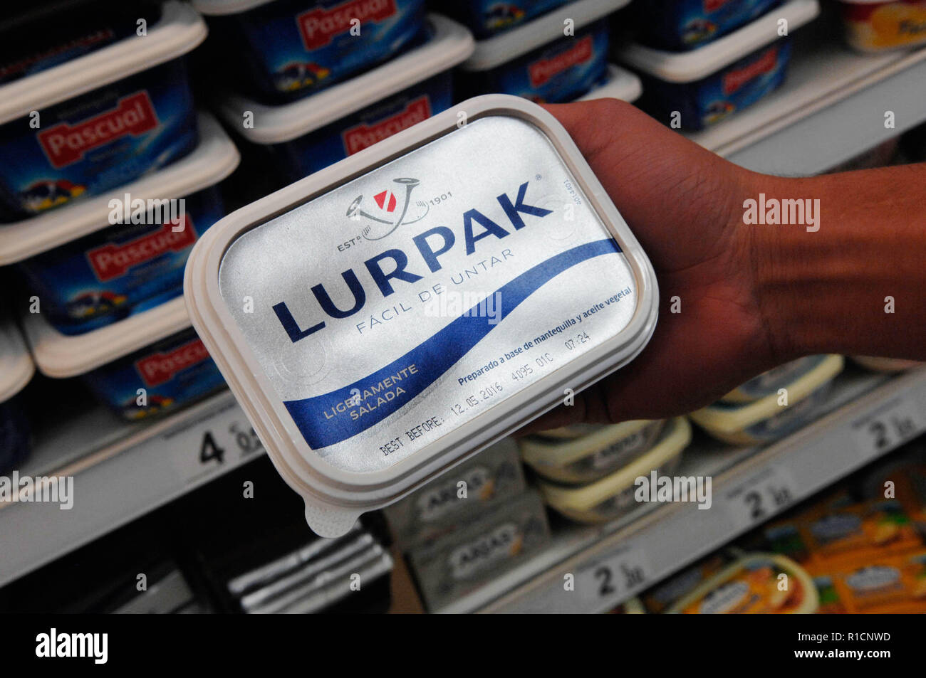 Lurpak,burro Foto Stock