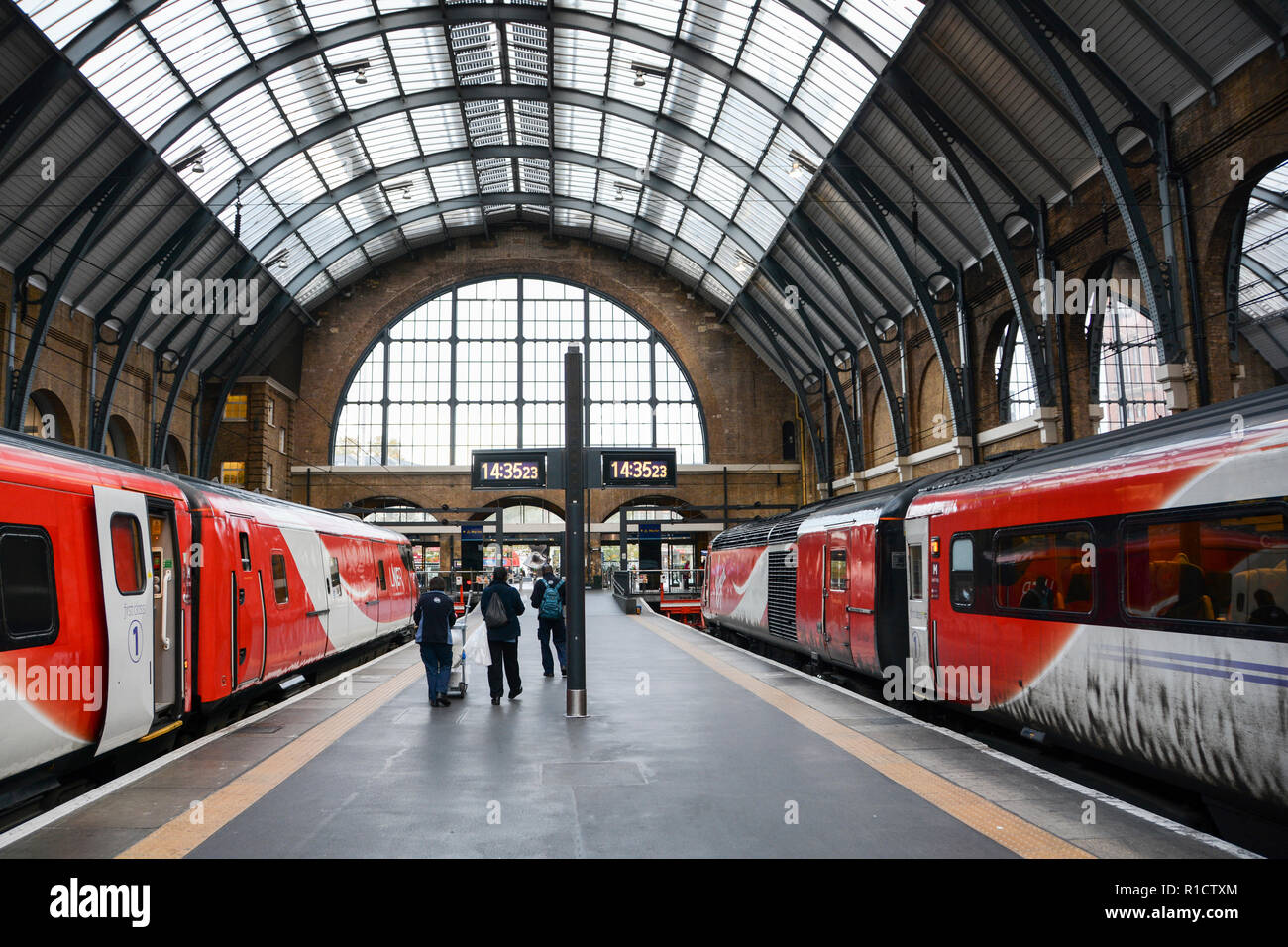 London North Eastern Railway (LNER), la stazione di Kings Cross, London, Regno Unito Foto Stock